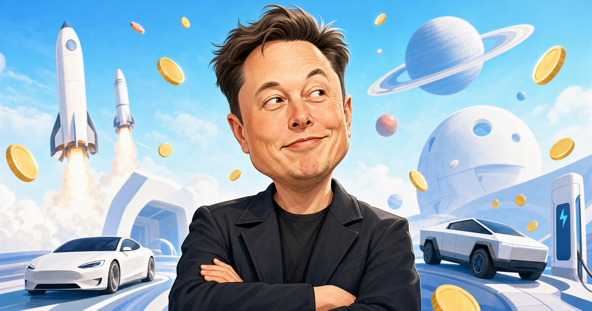 Elon Musk portrait for the Spend Elon Musk’s Money Challenge