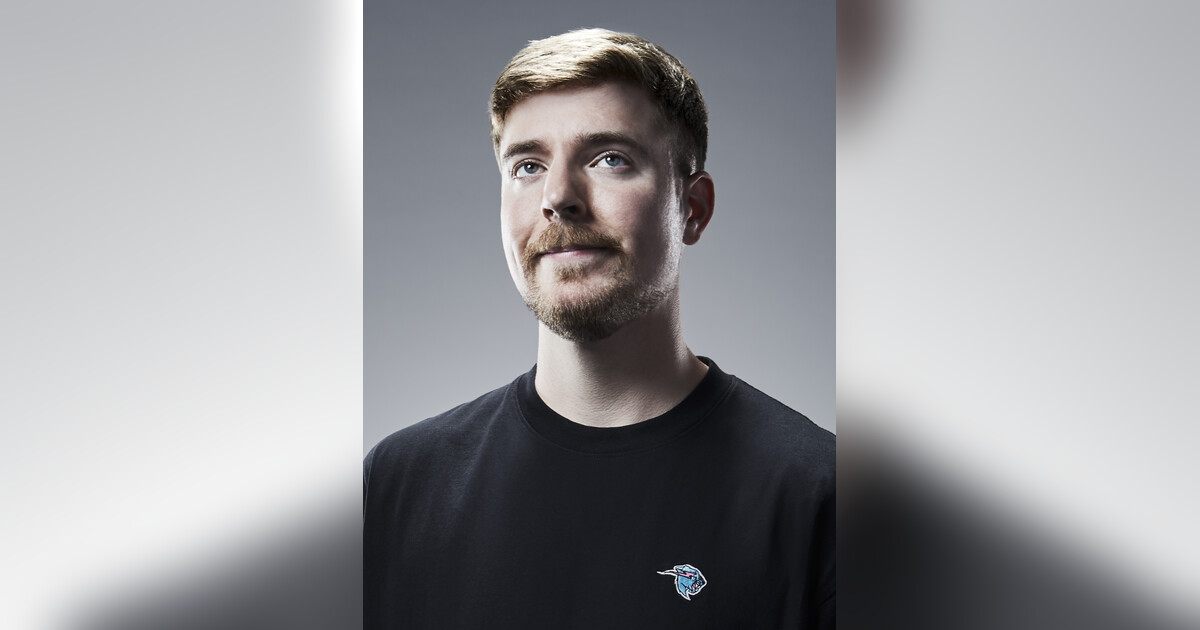 Portrait of MrBeast, also known as Jimmy Donaldson